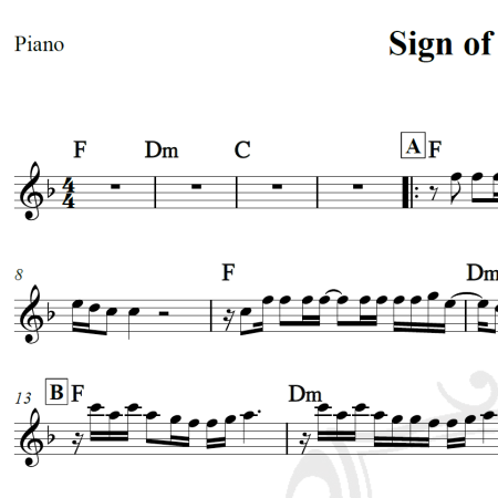 Sign of the times - Harry Styles - Piano