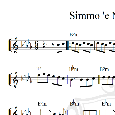Simmo 'e Napule paisa' - Piano