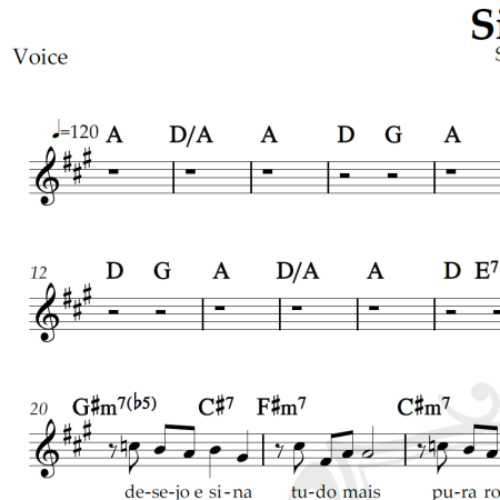 Sina - Djavan - Piano/Vocal