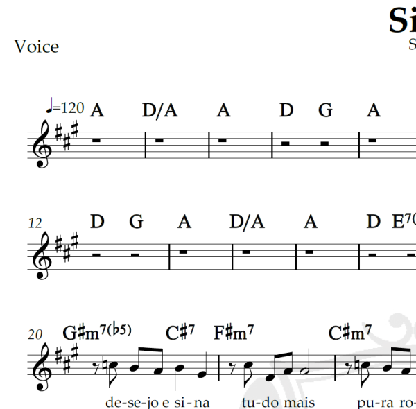 Sina - Djavan - Piano/Vocal