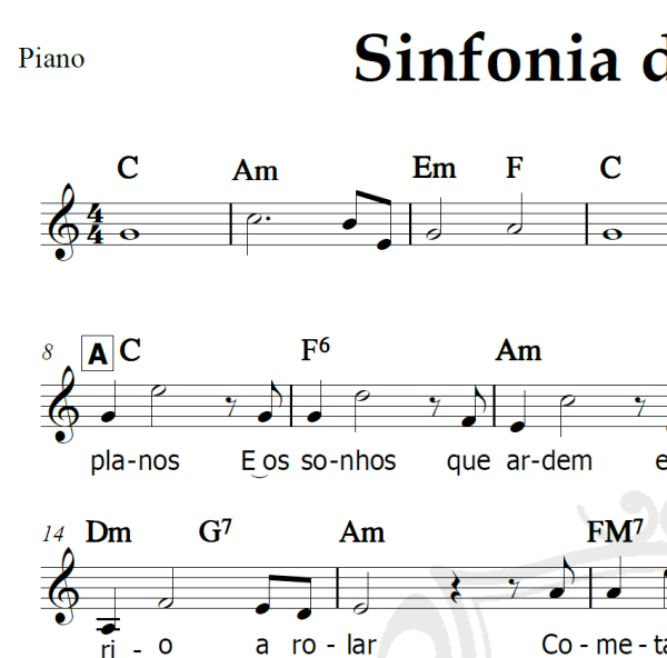 Sinfonia dos Sonhos - Marcus Vianna - Piano/Vocal
