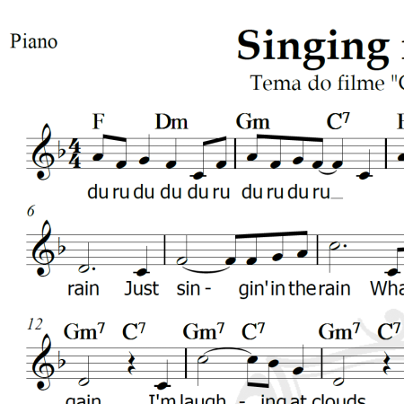 Singing in the rain - Piani/Vocal