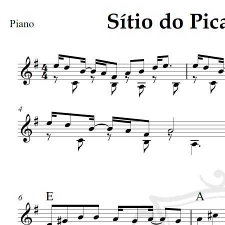 Sítio do Pica-pau amarelo - Gilberto Gil - Piano/Vocal