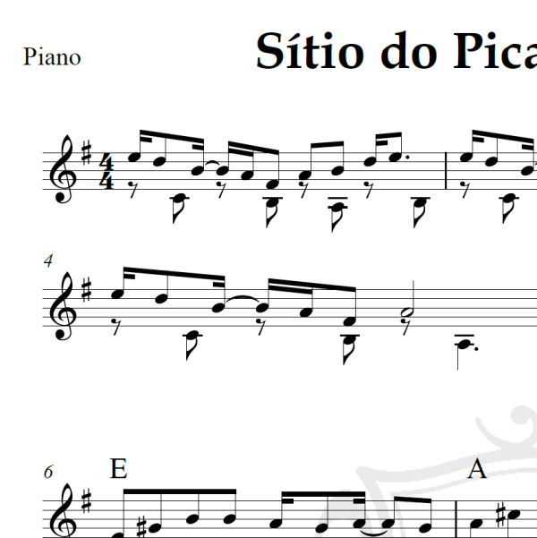 Sítio do Pica-pau amarelo - Gilberto Gil - Piano/Vocal