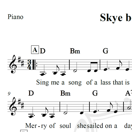 Skye boat song - Outlander - Piano/Vocal