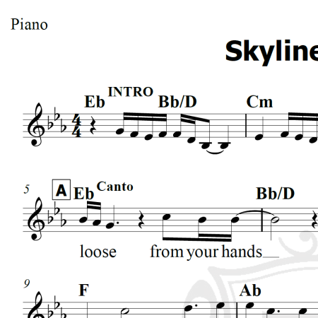 Skyline pigeon - Elton John - Piano/Vocal