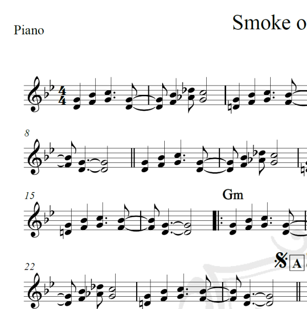 Smoke on the water - Deep Purple - Cifra