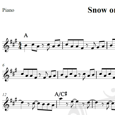 Snow on the beach - Taylor Swift - Piano