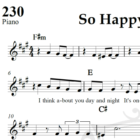 So Happy Together - The Turtles - Piano/Vocal