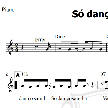 Só danço samba - Tom Jobim - Piano/Vocal