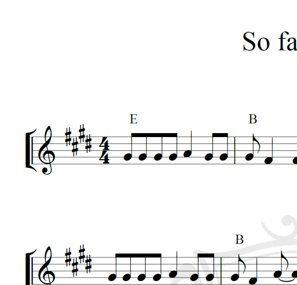 So far away - Dire Streets - Piano