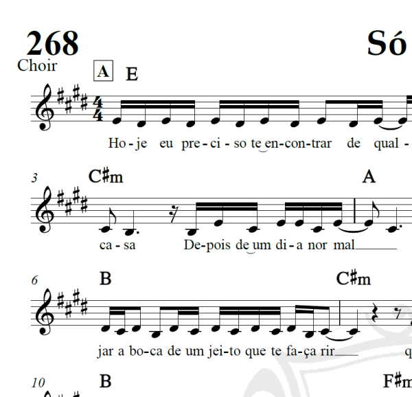 Só hoje - Jota Quest - Piano/Vocal