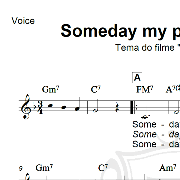 Someday my prince will come - Piano/Vocal