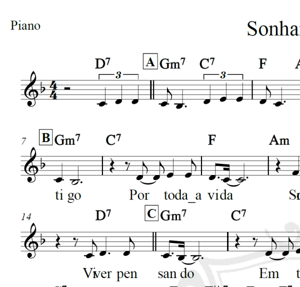 Sonhar contigo - Agnaldo Timóteo - Piano/Vocal