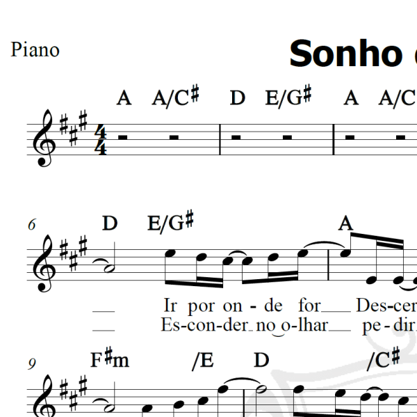 Sonho de Ícaro - Biafra - Piano/Vocal