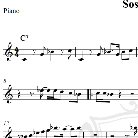 Sossego - Tim Maia - Piano/Vocal