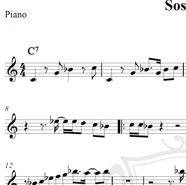 Sossego - Tim Maia - Piano/Vocal
