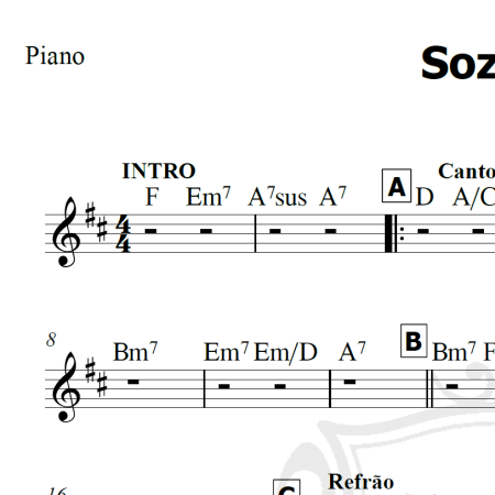 Sozinho - Caetano Veloso - Cifra