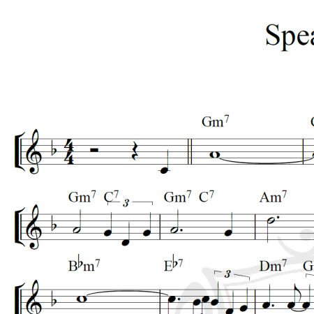 Speak low - Piano