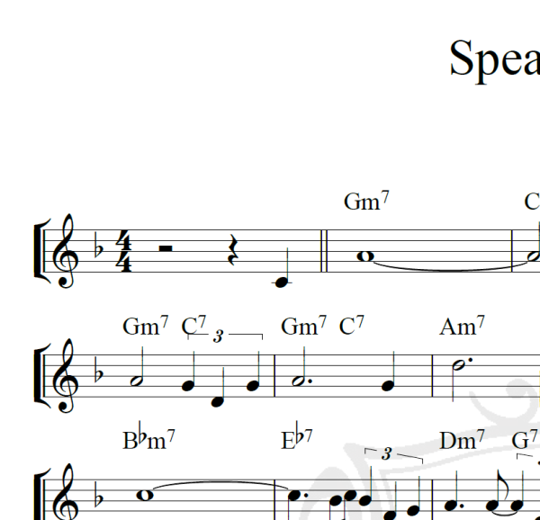 Speak low - Piano