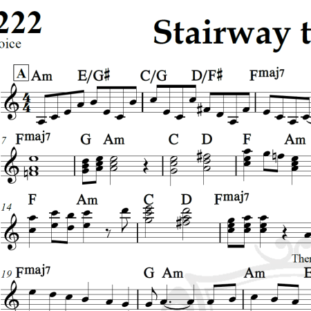 Stairway to heaven - Led Zeppelin - Piano/Vocal