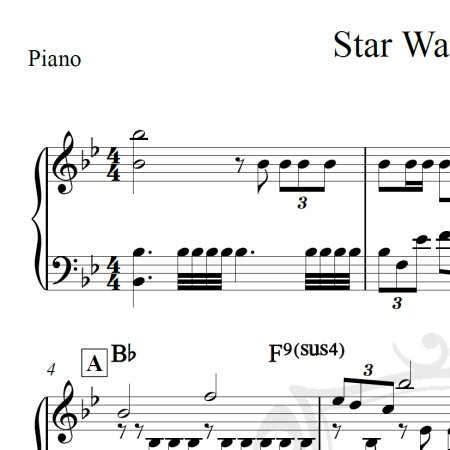 Star Wars Theme - Piano