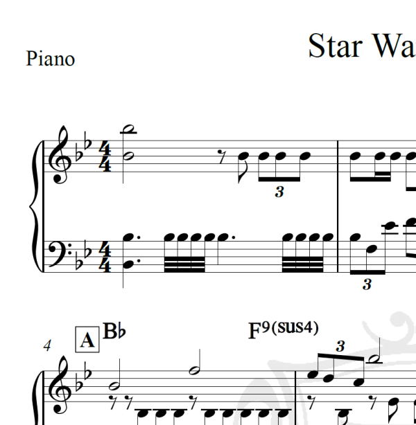 Star Wars Theme - Piano