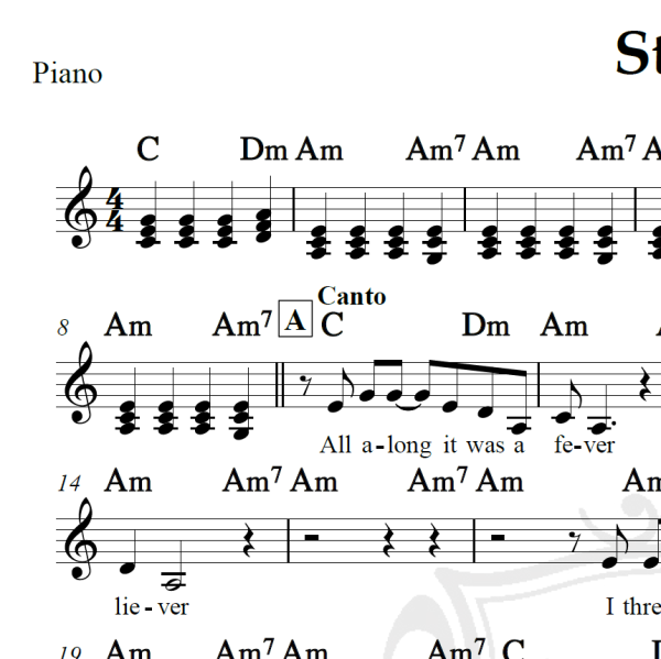 Stay - Rihanna - Piano/Vocal