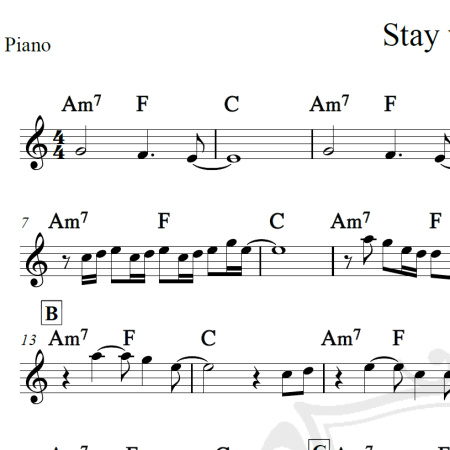 Stay with me - Sam Smith - Piano