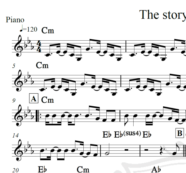 The story of my life - One Direction - Piano