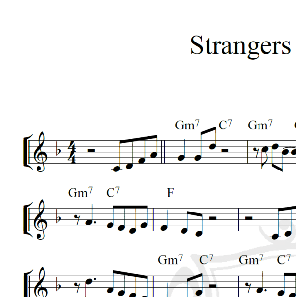 Strangers in Paradise - Piano