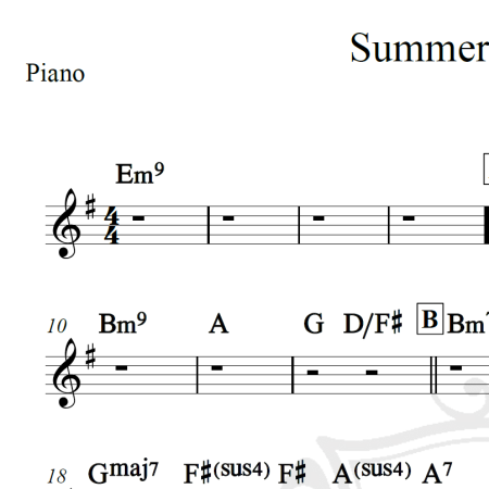 Summer moved on - A-ha - Cifra