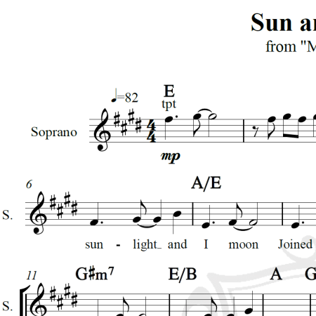 Sun and moon - Piano/Vocal
