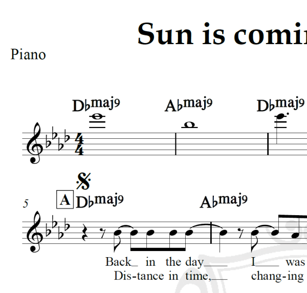Sun is coming out for us - DJ Memê - Piano/Vocal