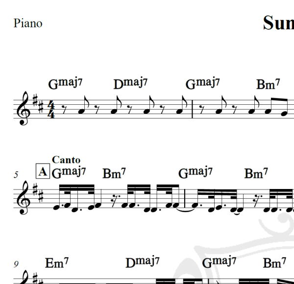 Sunshine - Delacruz - Piano