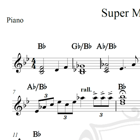 Super Mario Bros - Piano