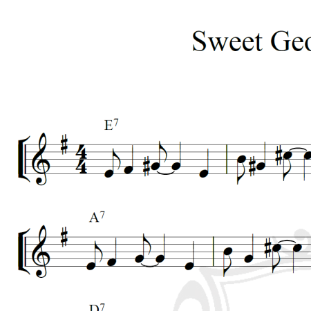 Sweet Georgia Brown - Piano