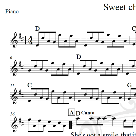 Sweet child o' mine - Guns'n'roses - Piano/Vocal