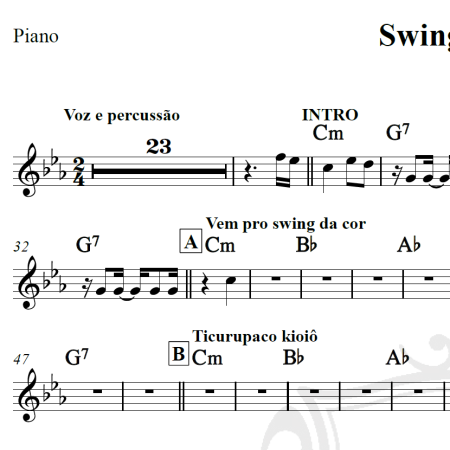 Swing da cor - Daniela Mercury - Cifra