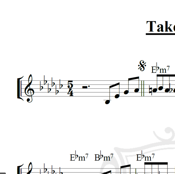 Take Five - Piano
