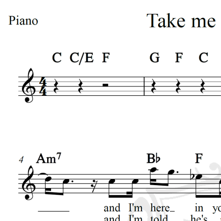 Take me to the pilot - Elton John - Piano/Vocal