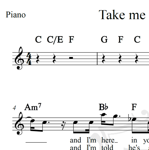 Take me to the pilot - Elton John - Piano/Vocal