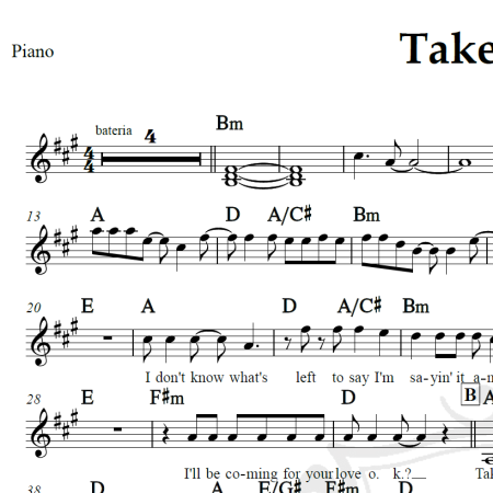 Take on me - A-ha - Piano/Vocal