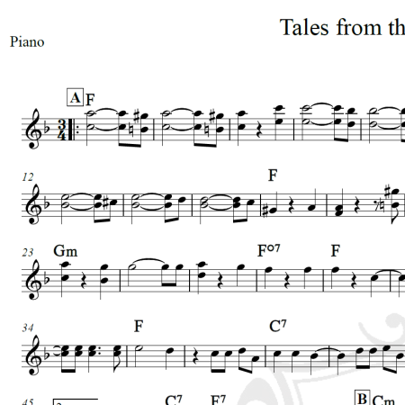 Tales from the Vienna Woods - Strauss - Piano