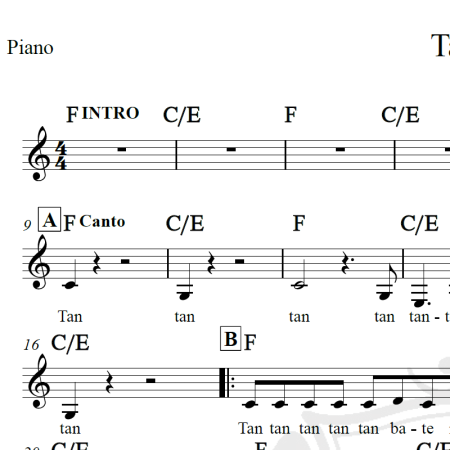 Tan tan - Lorenza Pozza - Piano/Vocal