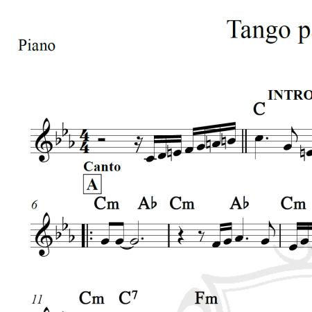 Tango para Teresa - Ângela Maria - Piano