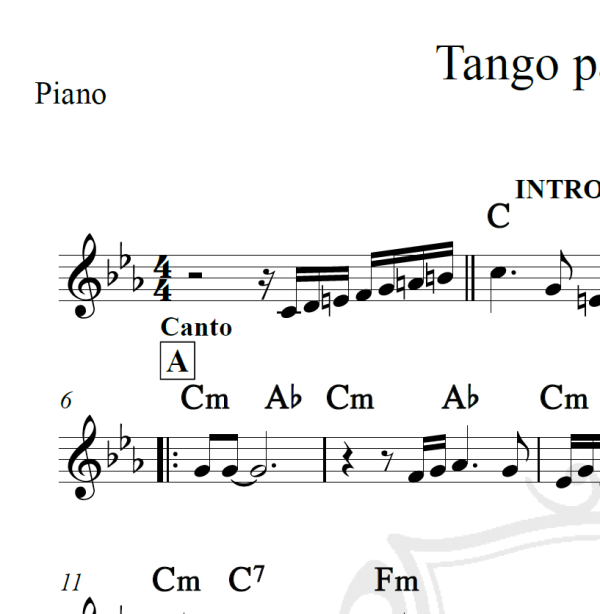 Tango para Teresa - Ângela Maria - Piano