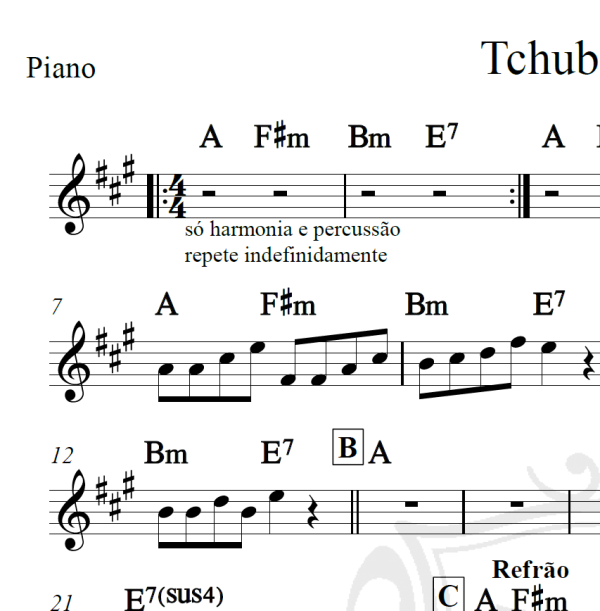 Tchubirabiron - Parangolé - Cifra