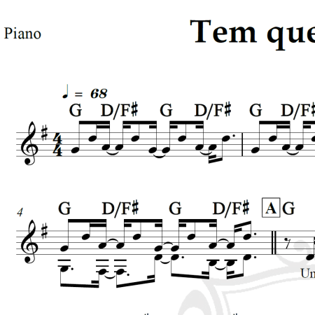 Tem que ser você - Victor e Leo - Piano/Vocal