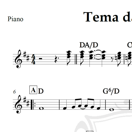 Tema da Vitória - Roupa Nova - Piano